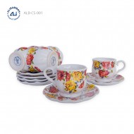 Alibambah Cangkir Keramik Set / Cup & Saucer Set - ALB-CS-001